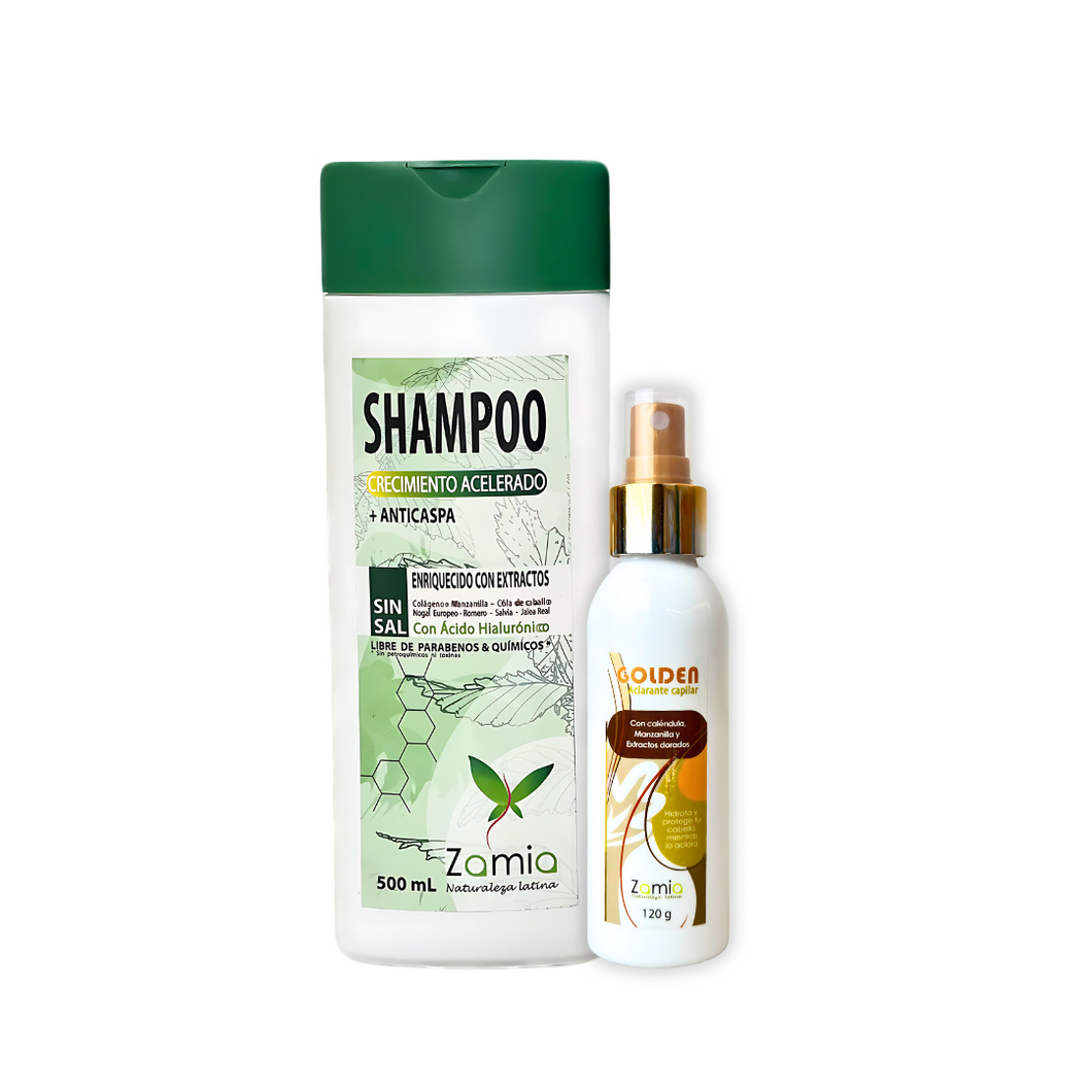 Shampoo Crecimiento Acelerado+ Aclarante Capilar